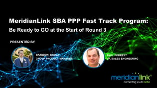 MeridianLink SBA PPP Fast Track Round 3 