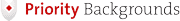 Priority Backgrounds logo